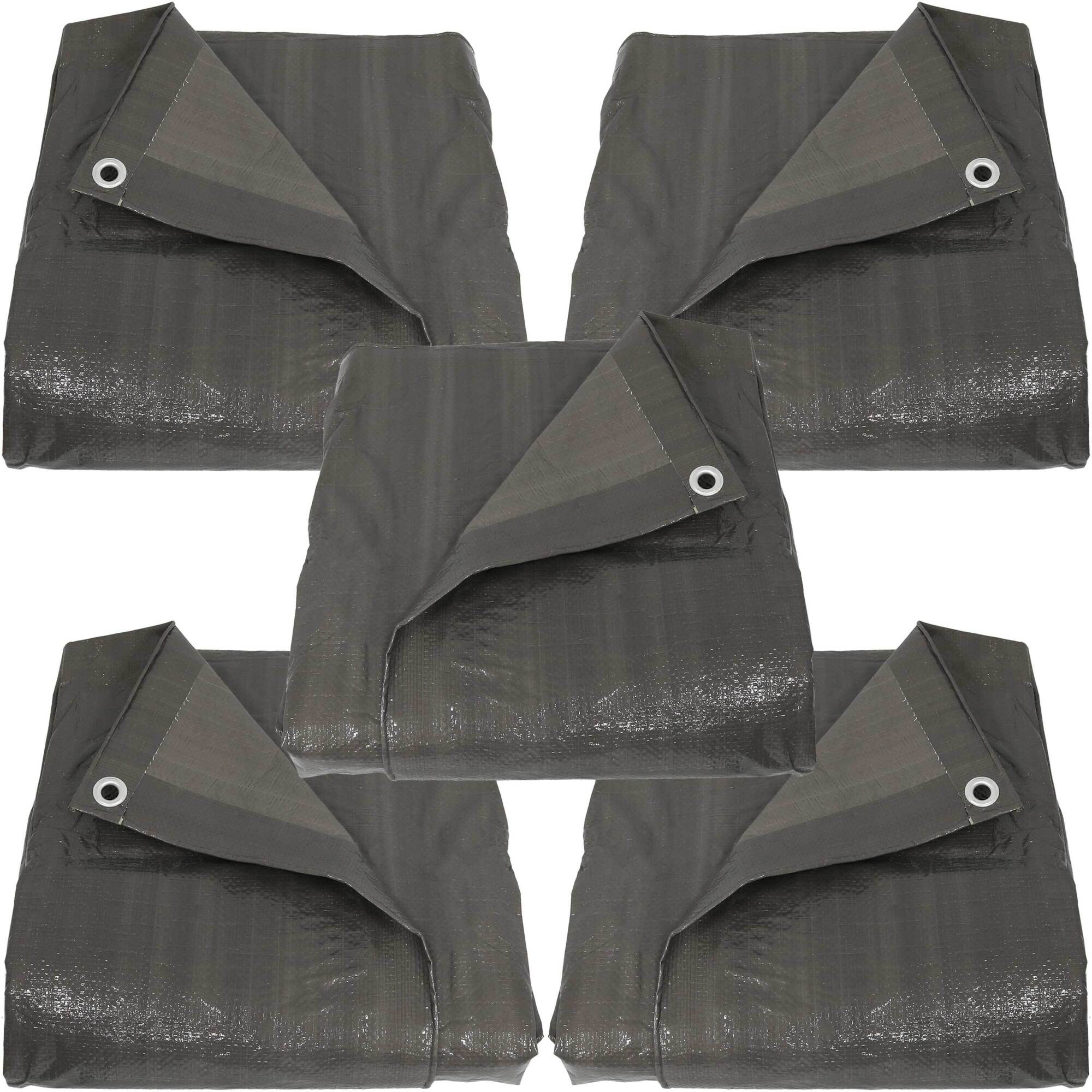 Sunnydaze Decor, 12 x 16ft. - Multi Purpose Poly Tarp, Length 144 ft, Width 192 ft, Model# FI-DGT1216-5pk